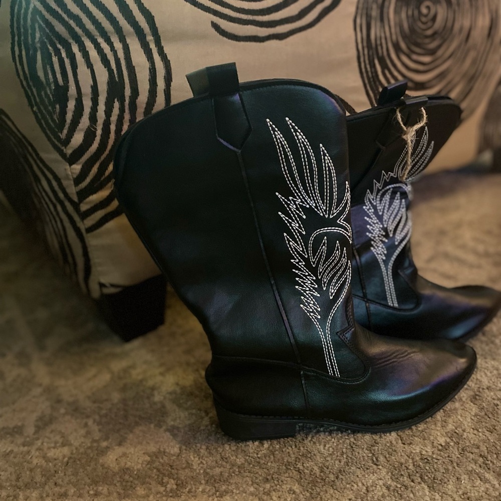 Black Western Cowboy Boots